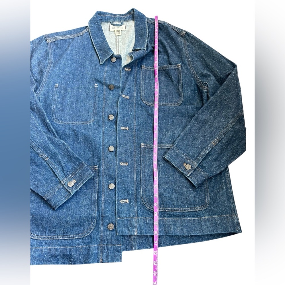Madewell Blue Denim Shirt Jacket Size XL - Picture 3 of 6